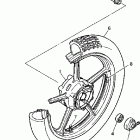 XV750GC/XV750G Переднее колесо
