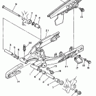 TW 200E Бугель (задний рычаг)