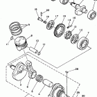 TW 200E Коленчатый вал и Поршень