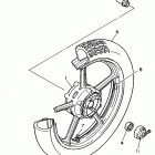 XV750F Virago 750 Переднее колесо