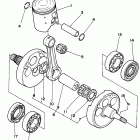 YZ 250 Коленчатый вал и Поршень