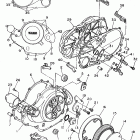 XV750F Virago 750 Крышка картера двигателя