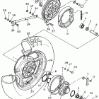 XV750F/XV750FC Заднее колесо