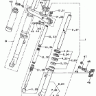 TW 200E Передняя вилка