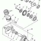 TW 200E Коленчатый вал и Поршень