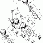 FZR600R Коленчатый вал и Поршень