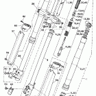 WR 500Z Передняя вилка