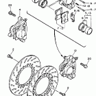 XV1100E/XV1100EC Передний тормозной суппорт