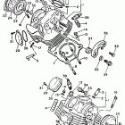 Virago 750 Головка цилиндра