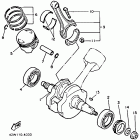 Virago 750 Коленчатый вал и Поршень
