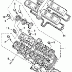 FZR600RD Головка цилиндра