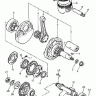 XT 600E Коленчатый вал и Поршень