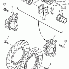 XV750DC/XV750D Передний тормозной суппорт