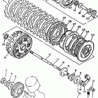 XV1100D/XV1100DC Сцепление