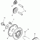 FZR600RD Муфта стартера