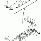 XT350D Амортизаторы задние