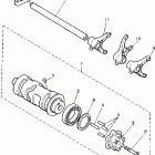 XV750DC/XV750D Вилки переключения