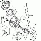 WR200RD Цилиндр и головка цилиндра