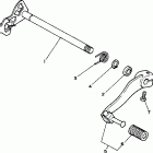 WR200RD Вал переключения