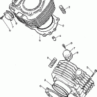 XV750DC/XV750D Цилиндр