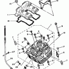 XT350D Головка цилиндра