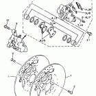 TDM 850 Передний тормозной суппорт