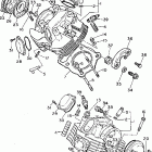 XV750DC/XV750D Головка цилиндра