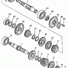 XT350D Трансмиссия