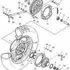 XV750DC/XV750D Заднее колесо