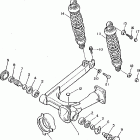 XV750DC/XV750D Задний рычаг подвески