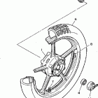 XV750DC/XV750D Переднее колесо