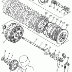 XV750DC/XV750D Сцепление