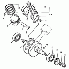 Virago 750 Коленчатый вал и Поршень