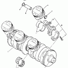 FZR 1000 Коленчатый вал и Поршень