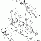 FZR 600R Коленчатый вал и Поршень