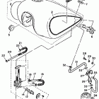 Virago 750 Топливный бак  (только шт. Калифорния)