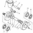 WR 250 Piston & con rod assembly