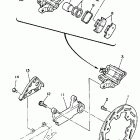 WR 250 Задний суппорт тормозной