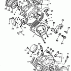 XV750B/XV750BC Головка цилиндра