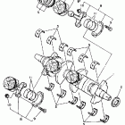 FZR 400 Коленчатый вал и Поршень