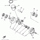 YZ 125 Коленчатый вал и Поршень