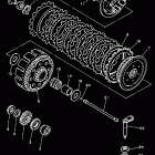 YZ 250WR Сцепление