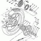 XT 350 Заднее колесо
