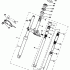 PW 50 Передняя вилка