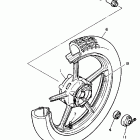 Virago 750 Переднее колесо