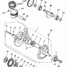 XT 350 Коленчатый вал и Поршень