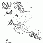 Virago 750 Коленчатый вал и Поршень