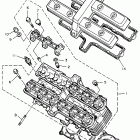 FZR600R Головка цилиндра