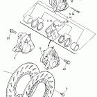 YX600W Radian Передний тормозной суппорт