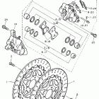 FZR1000 Передний тормозной суппорт